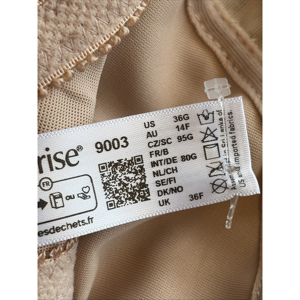 Glamorise Cafe Beige Nude WonderWire Minimizer Bra #9003 36G NEW NWOT Flawed - Picture 14 of 15